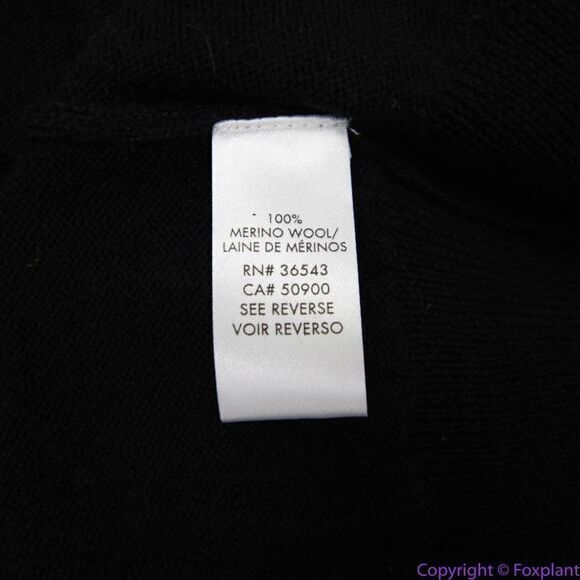 Calvin Klein extra fine merino wool black sweater, S/P - Picture 14 of 14